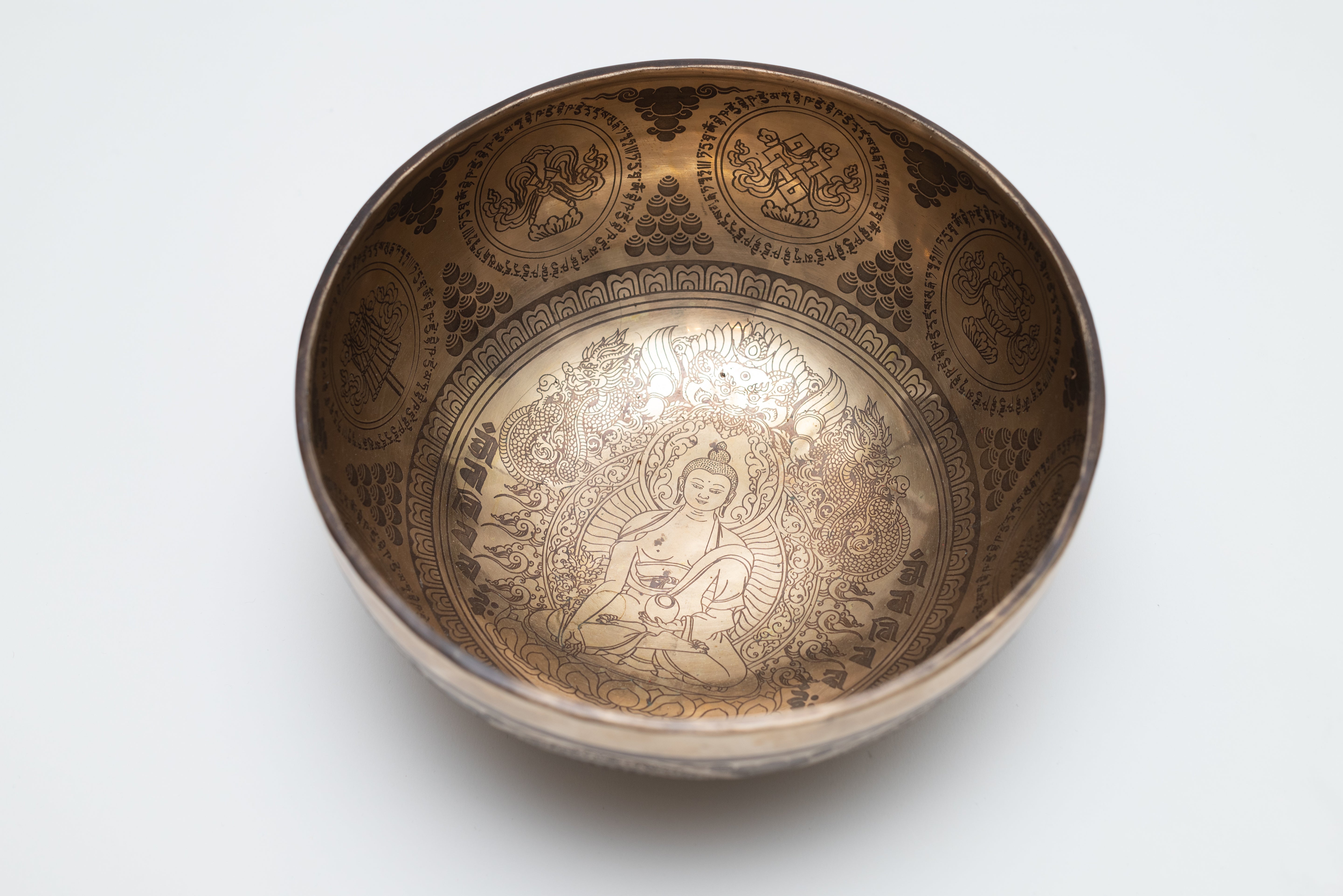 Singing Bowl - Engraved Buddha image 0
