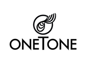 Black logo of 'ONE TONE' with a stylized design on a white background