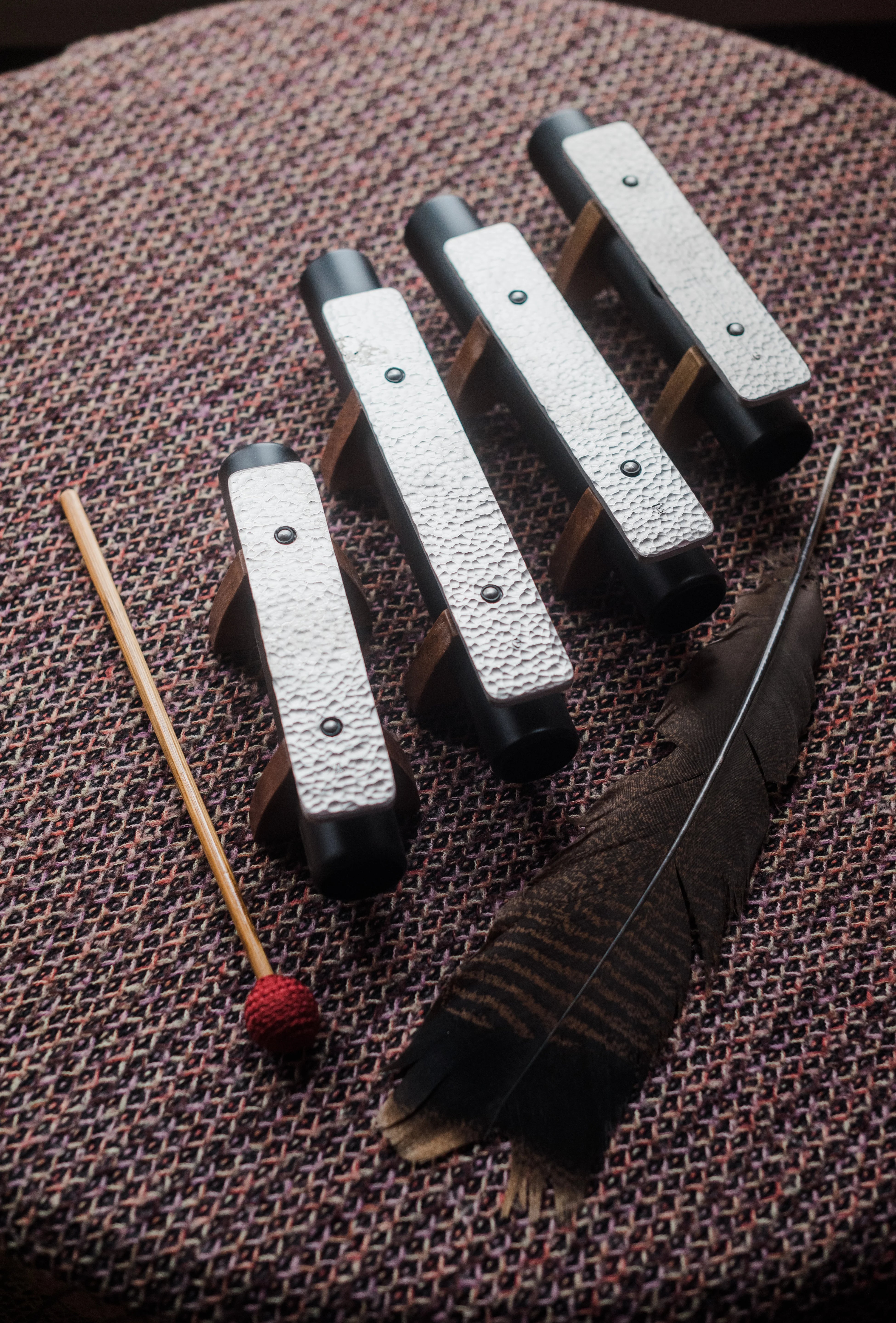 Svaram Svara Tarang Single Resonator bass overtone instrument installed in Sonorium space Auroville India