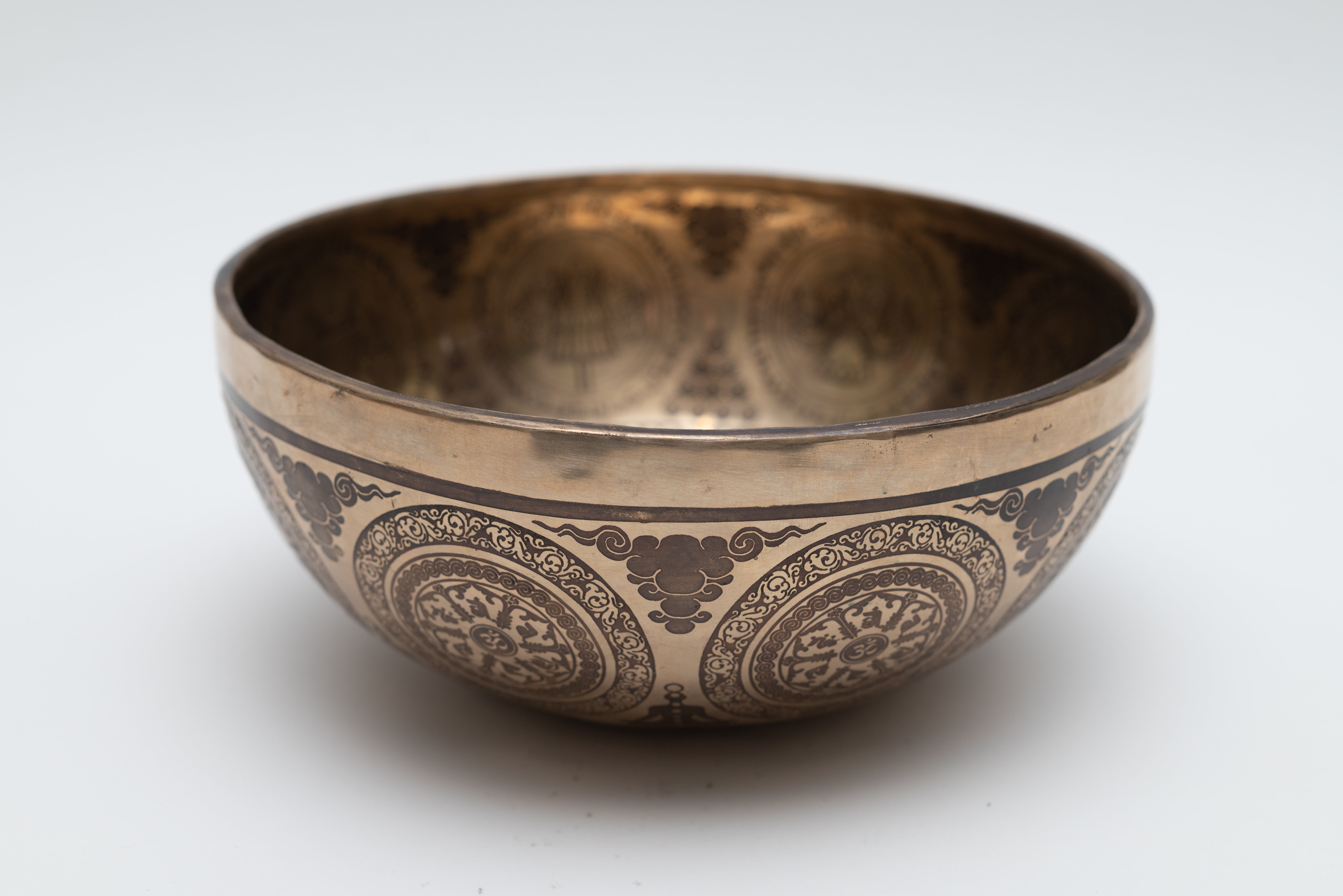 Singing Bowl - Engraved Buddha image 1