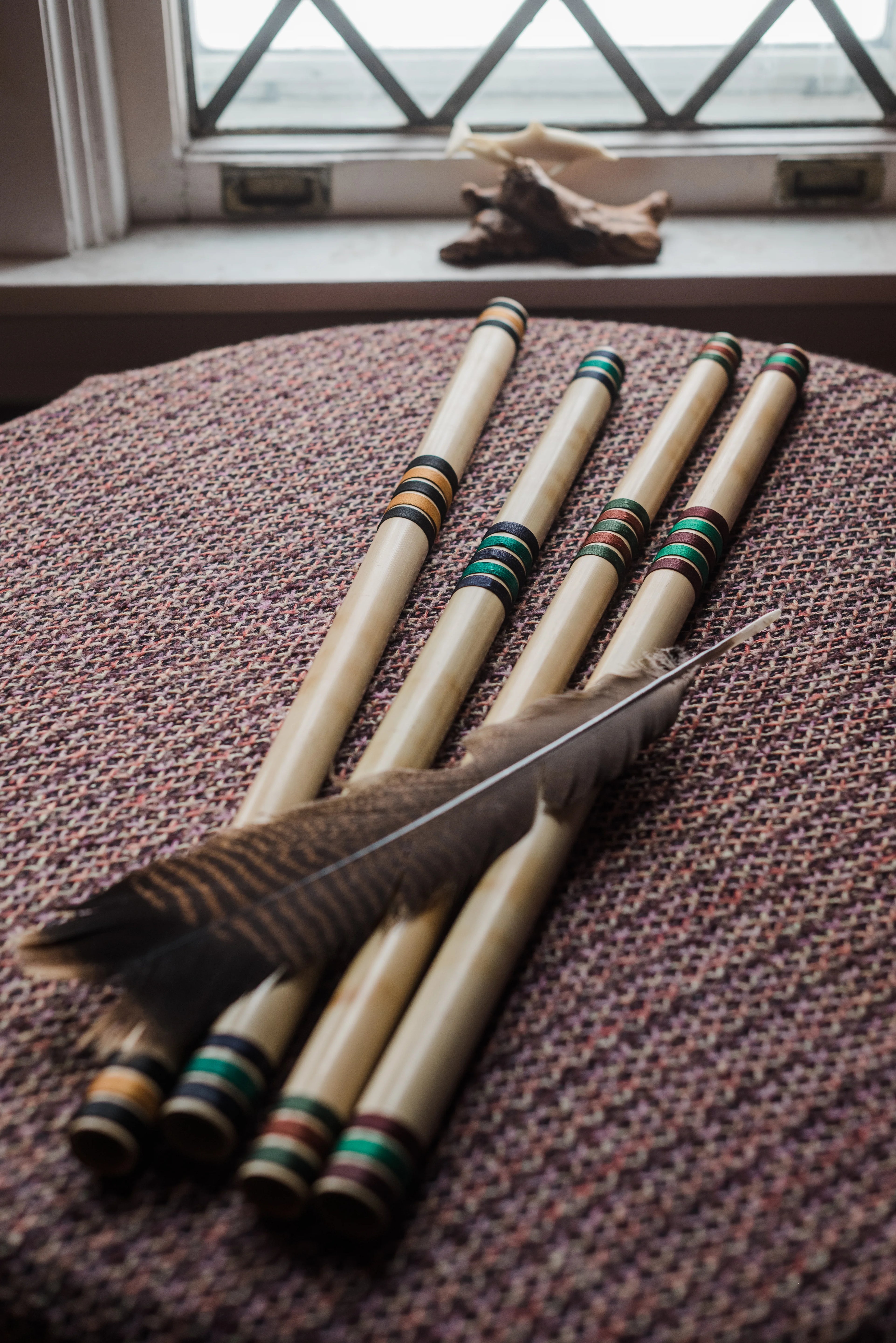 Svaram harmonic flute handmade bamboo overtone wind instruments handcrafted overtone wind instrument from Auroville India