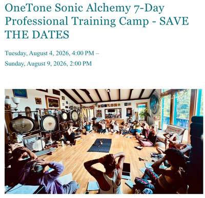 OneTone Sonic Alchemy 7-Day Professional Training Camp
