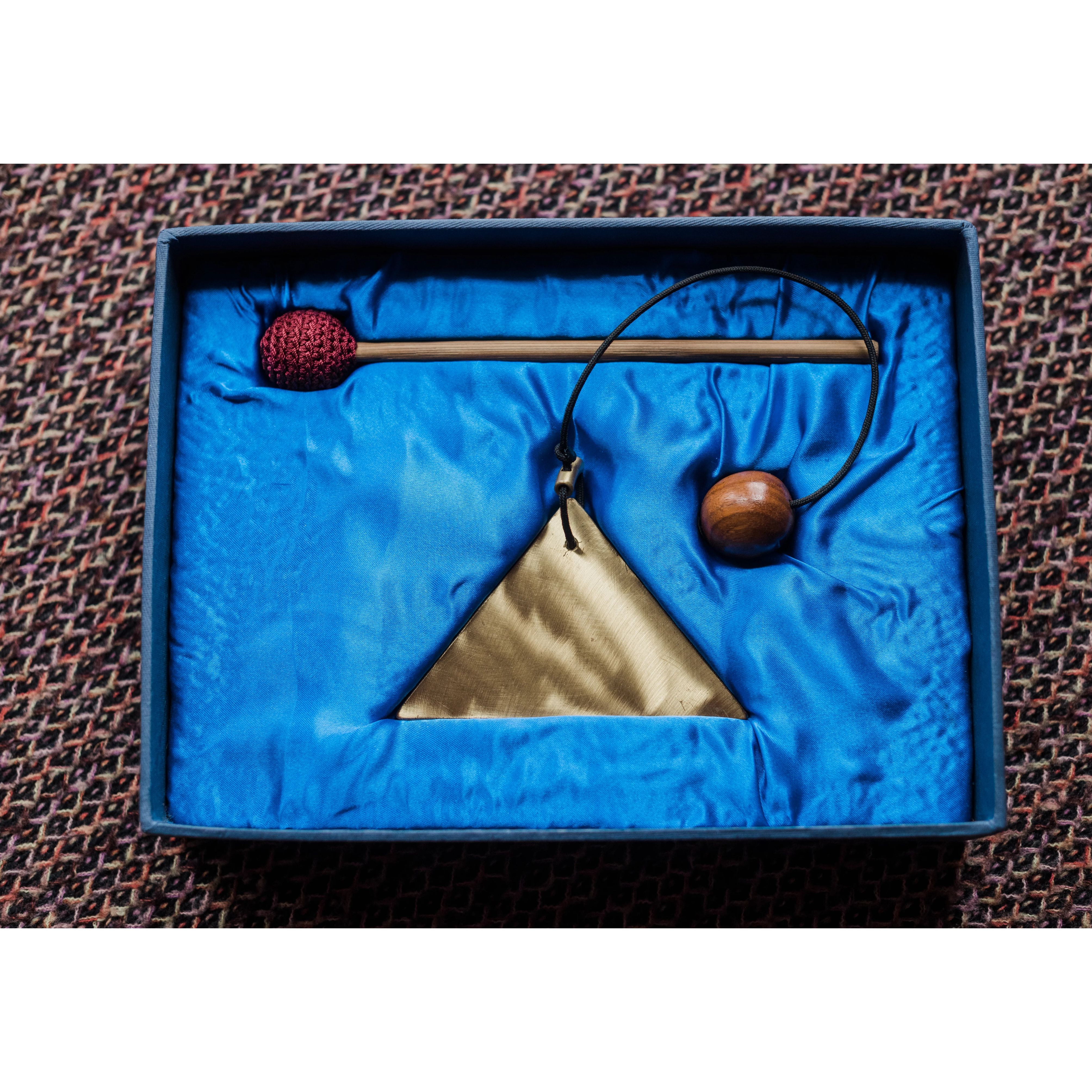 Svaram Sonic Pyramid small chime handcrafted in Auroville India for meditation and sound healing